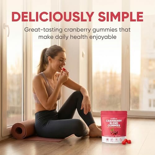 KBKTWOLT avaRoot Cranberry Blend Gummies - Women's Balanced pH, Cranberry & Probiotic Formula with Vitamin C for Women’s Wellness & Urinary Tract Support - 60 Gummies - görsel 17