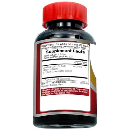 FITO MEDIC'S Garlic Pills | Garlic Supplements | 200 Softgels