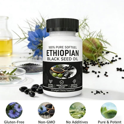 Yiishuiil Black Seed Oil, Ethiopian Black – Organic Cold-Pressed: Our oil is extracted using a gentle cold-press – Image 15