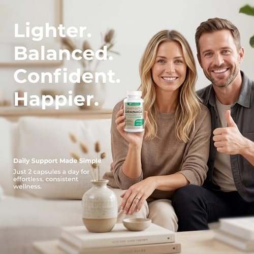 Paradise Emerald Lymphatic Drainage Supplements: Natural Herbal Complex Echinacea Burdock Root Dandelion Cleavers - Lymph System Support for Bloating Immune Health Fluid Balance 60 Capsules - görsel 1