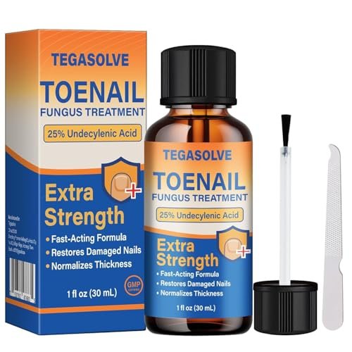 Toenail Fungus Treatment Extra Strength – 25% Undecylenic Acid Antifungal Solution for Thick, Discolored Nails – Podiatrist Recommended with Tea Tree, Aloe Vera & Soothing Botanicals (1 Pcs) - görsel 4