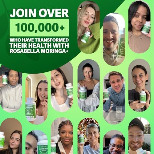 Rosabella Moringa+ - 60 Count (Pack of 1) - Pure Moringa Supplement - görsel 14