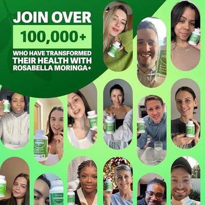 Rosabella Moringa+ - 60 Count (Pack of 1) - Pure Moringa Supplement
